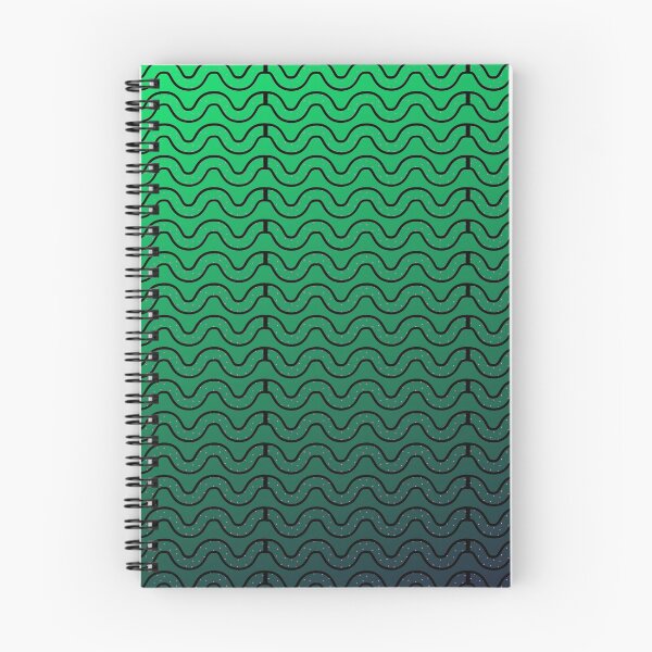 Item preview, Sheek Ombre Green Black Waves Geometric designed and sold by DaughterofYah.