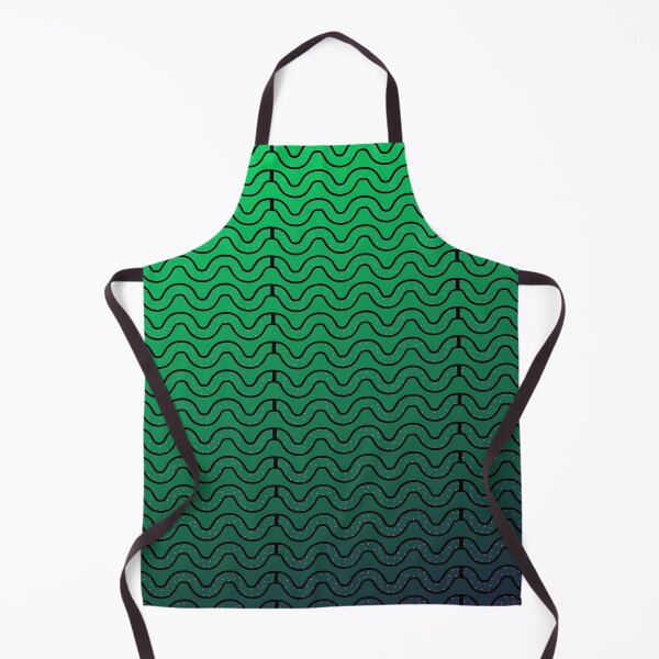 Item preview, Sheek Ombre Green Black Waves Geometric designed and sold by DaughterofYah.