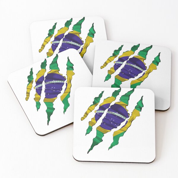 Item preview, Brazil Patriotism blowing Flag shirt - JAGshirts designed and sold by JAGShirts.