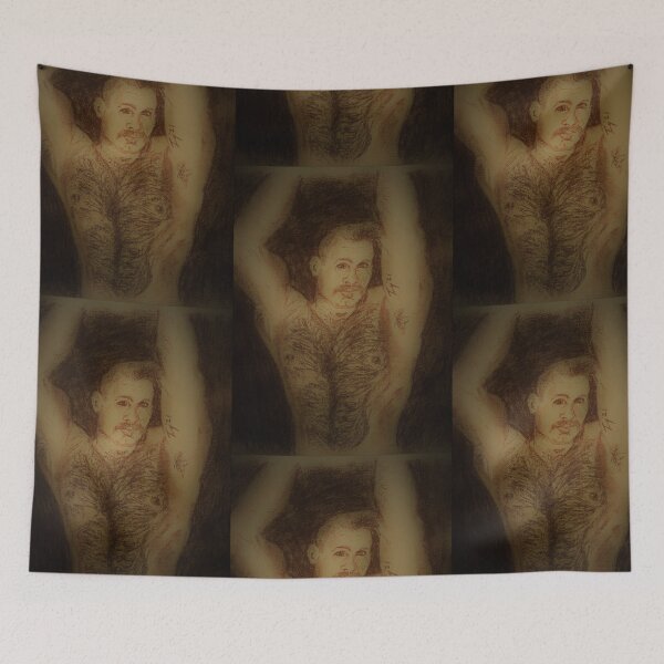 Item preview, TAMalloyPhoto - HAIRY TACHED MALE ( my own artwork) designed and sold by TAMalloyPhoto.