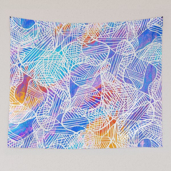Item preview, Organic Curvy Forms with Textured Colorful Background designed and sold by DaughterofYah.