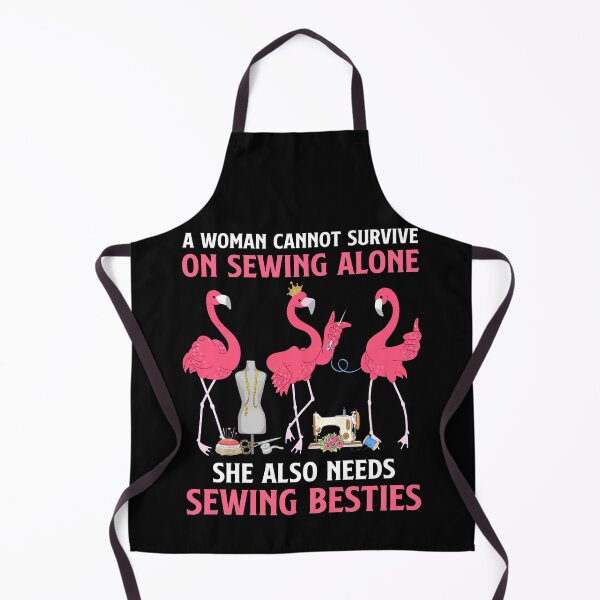 Item preview, A Woman Cannot Survive On Sewing Alone Sewing Besties designed and sold by brandyzalesart.