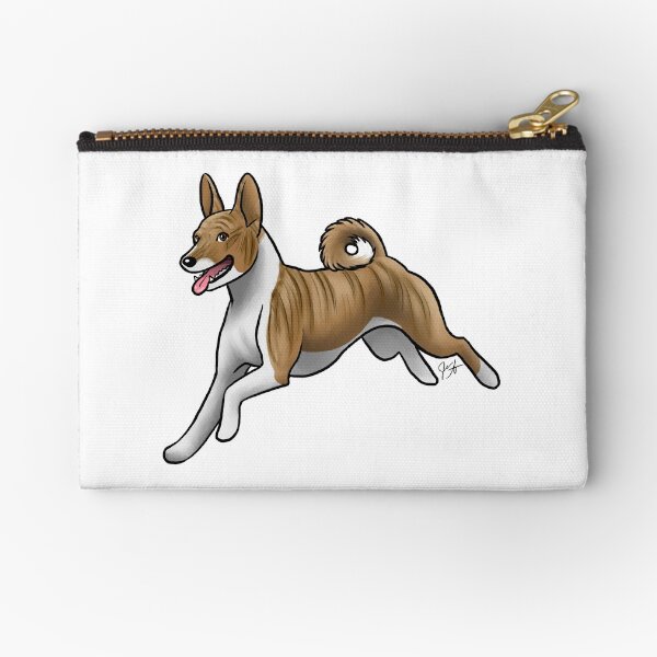 Basenji - Brindle Zipper Pouch