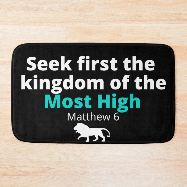Item preview, Seek first the Kingdom of the Most High with Lion designed and sold by DaughterofYah.