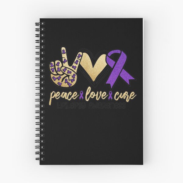 Item preview, Peace Love and Cure Epilepsy Awareness designed and sold by TammiPrez.