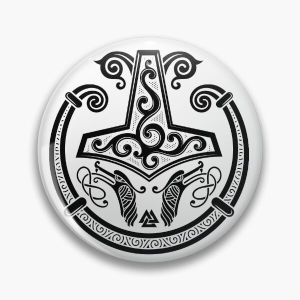 Item preview, Thors Hammer Mjolnir Norse Pagan Viking Torc Black designed and sold by BluePagan.