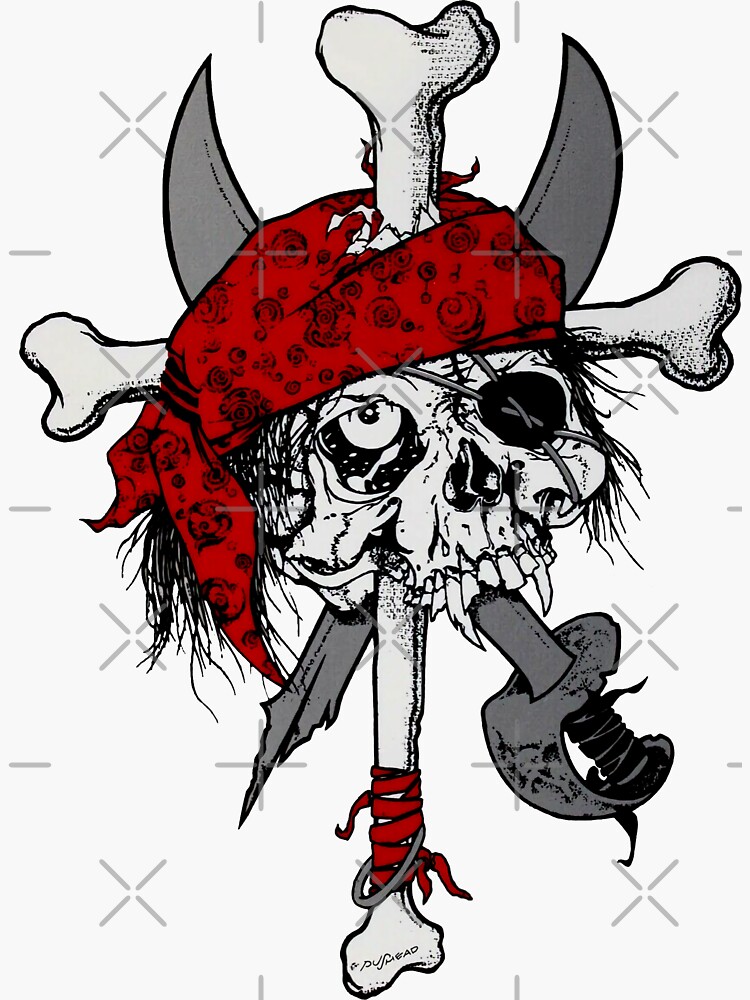 Zorlac Pushead Pirate Skull