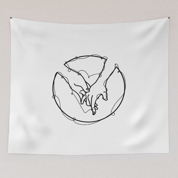 Item preview, Hand Line Romantic Hand Gestures designed and sold by thenewall.