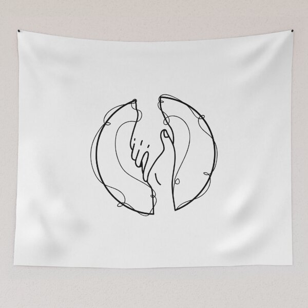 Item preview, Hand Line Romantic Hand Gestures designed and sold by thenewall.