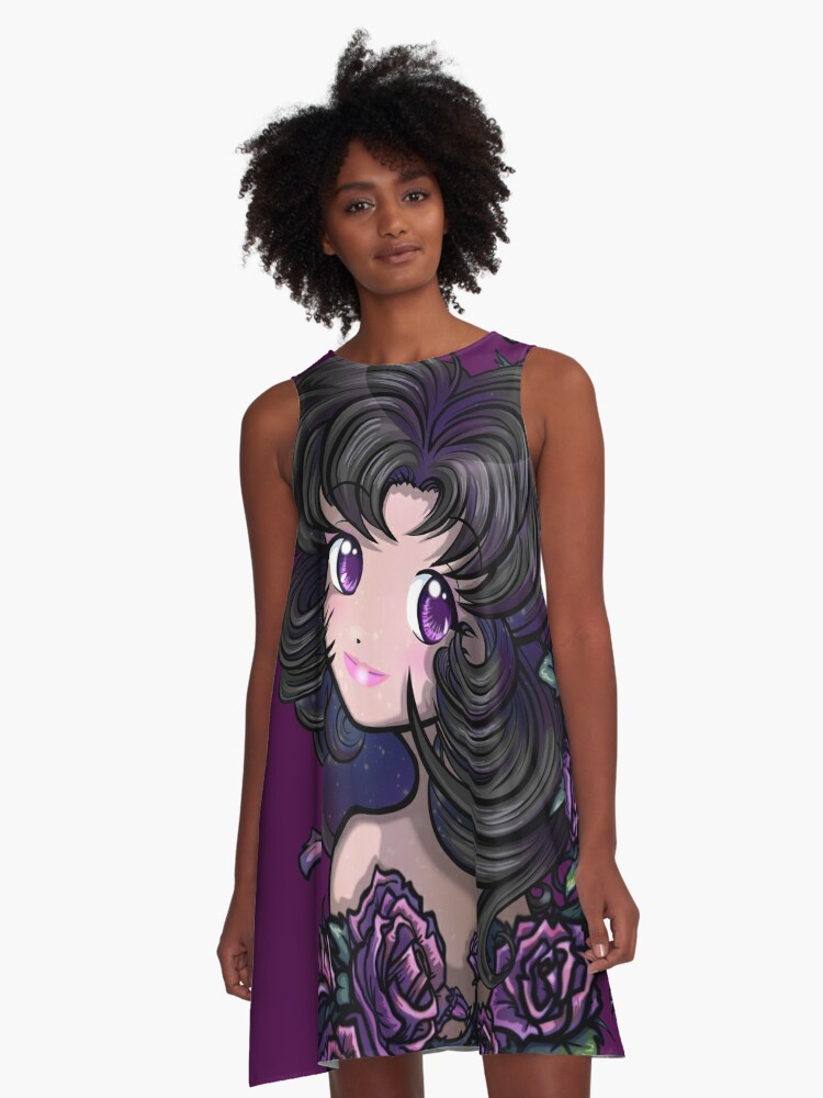 anime girl galaxy dress