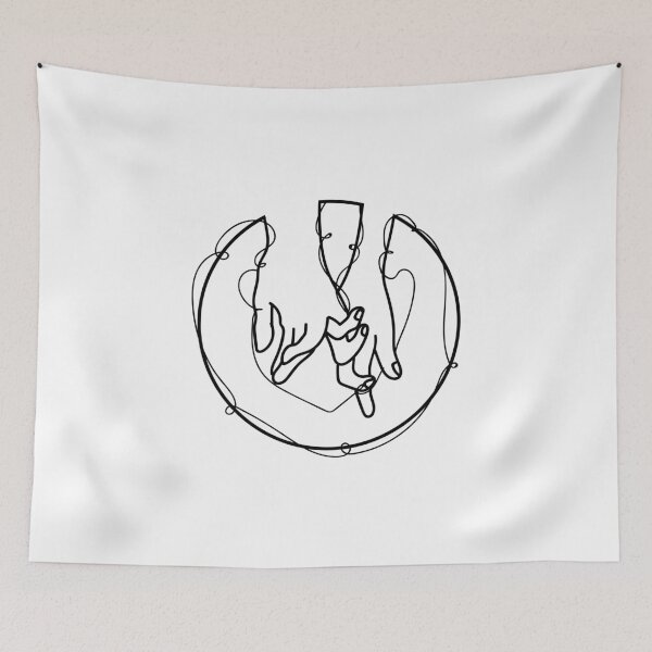 Item preview, Hand Line Romantic Hand Gestures designed and sold by thenewall.
