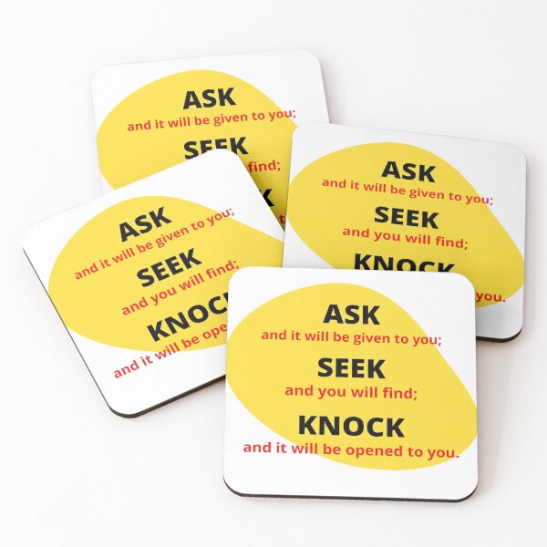 Item preview, MATTHEW 7:7 designed and sold by WORDtoARTwork.