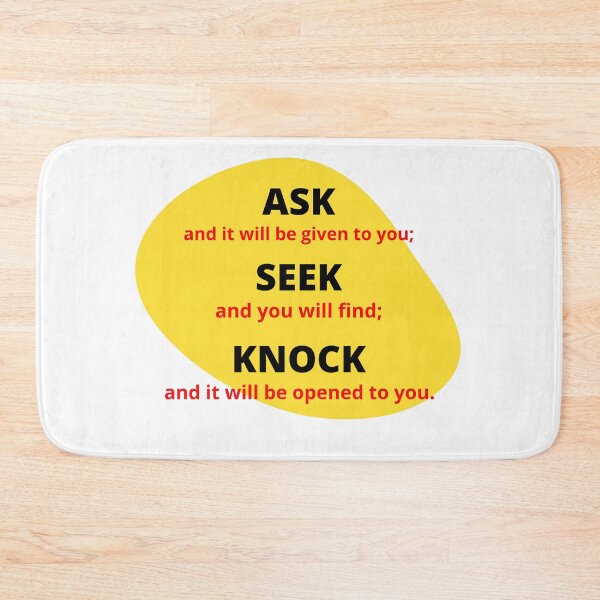 Item preview, MATTHEW 7:7 designed and sold by WORDtoARTwork.