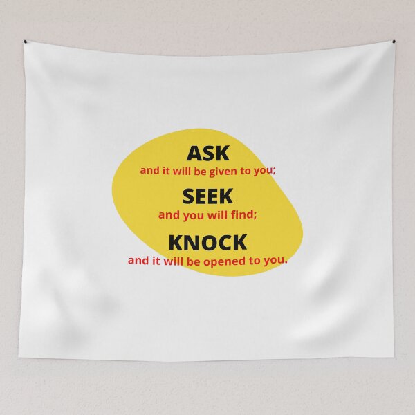 Item preview, MATTHEW 7:7 designed and sold by WORDtoARTwork.