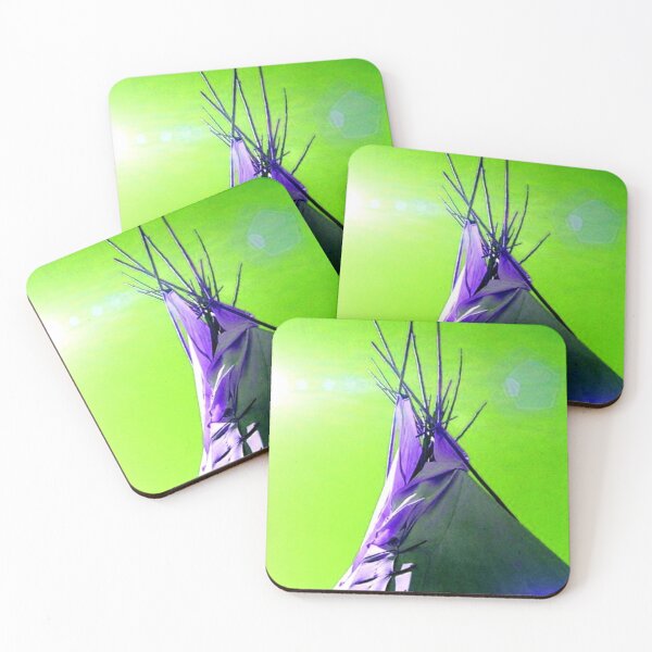 Item preview, Green Sky Neon Tipi designed and sold by KR Art Studio.
