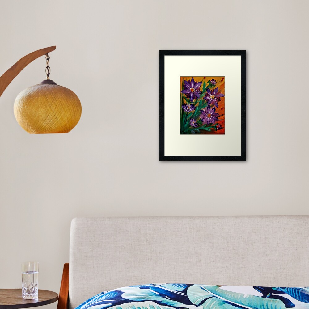 Some lillys growing wild Framed Art Print
