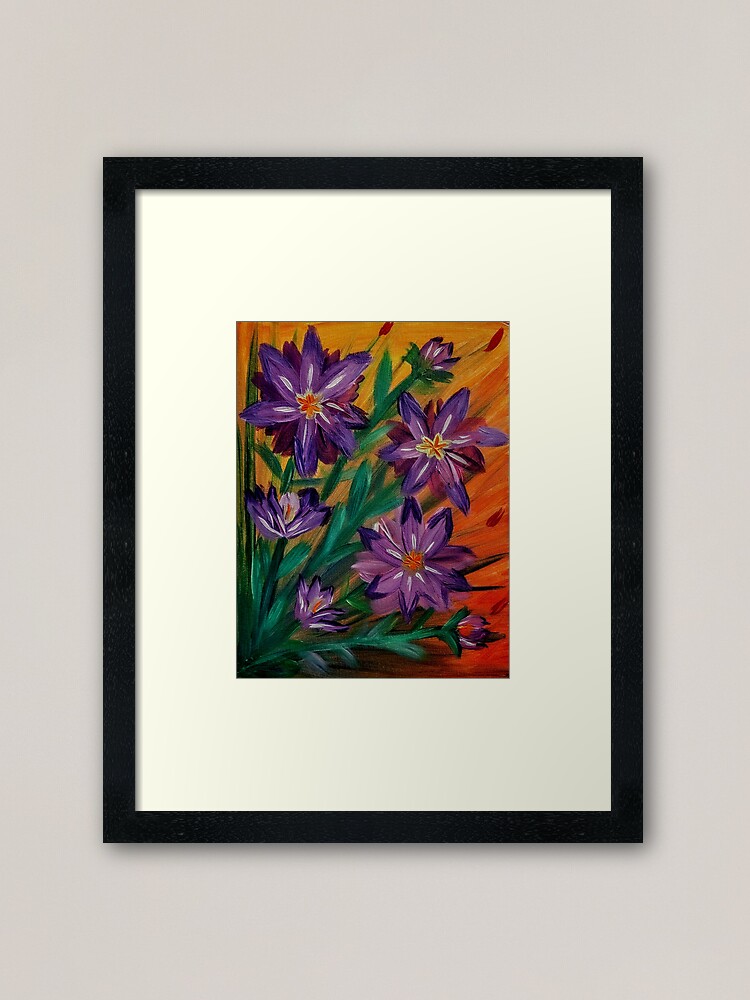 Alternate view of Some lillys growing wild Framed Art Print