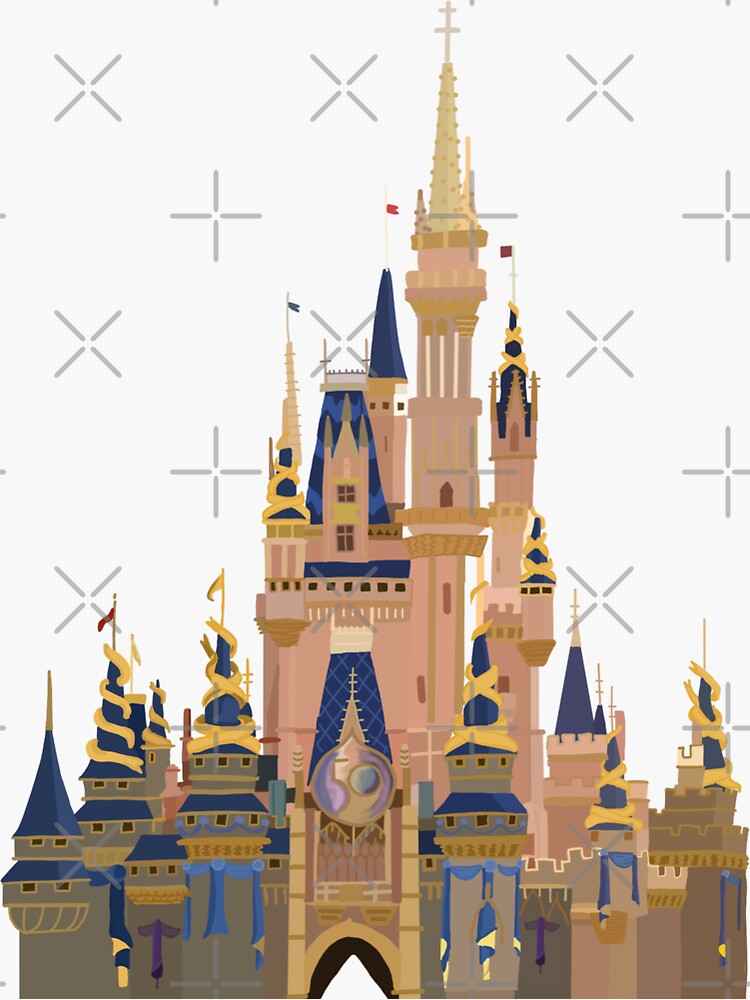 Fairytale Castle Sticker for Sale by LeCreateCo