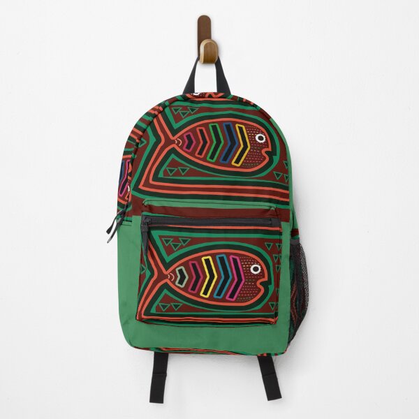 Item preview, mola kuna design from panama green fish designed and sold by Melquidedec.