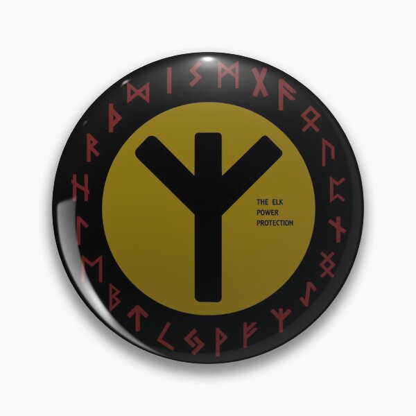 Item preview, Yellow Elhaz Futhark Rune Symbol designed and sold by Depic Spirit.