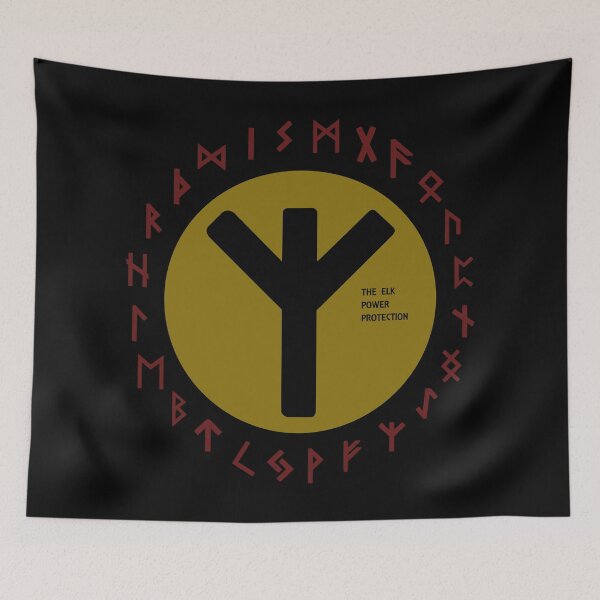 Item preview, Yellow Elhaz Futhark Rune Symbol designed and sold by Depic Spirit.