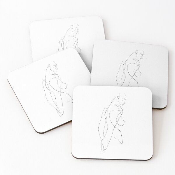 Item preview, "Intimidation" Minimal Single Line Woman Drawing designed and sold by Infinitenoon.