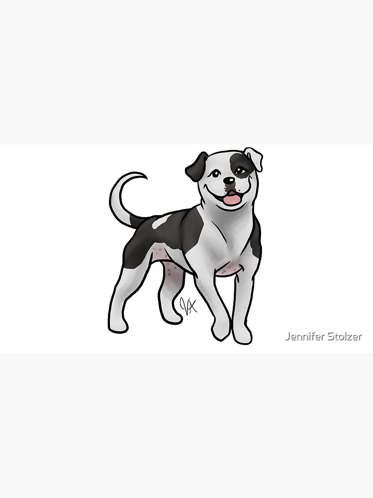 American Bulldog - White and Black by jameson9101322