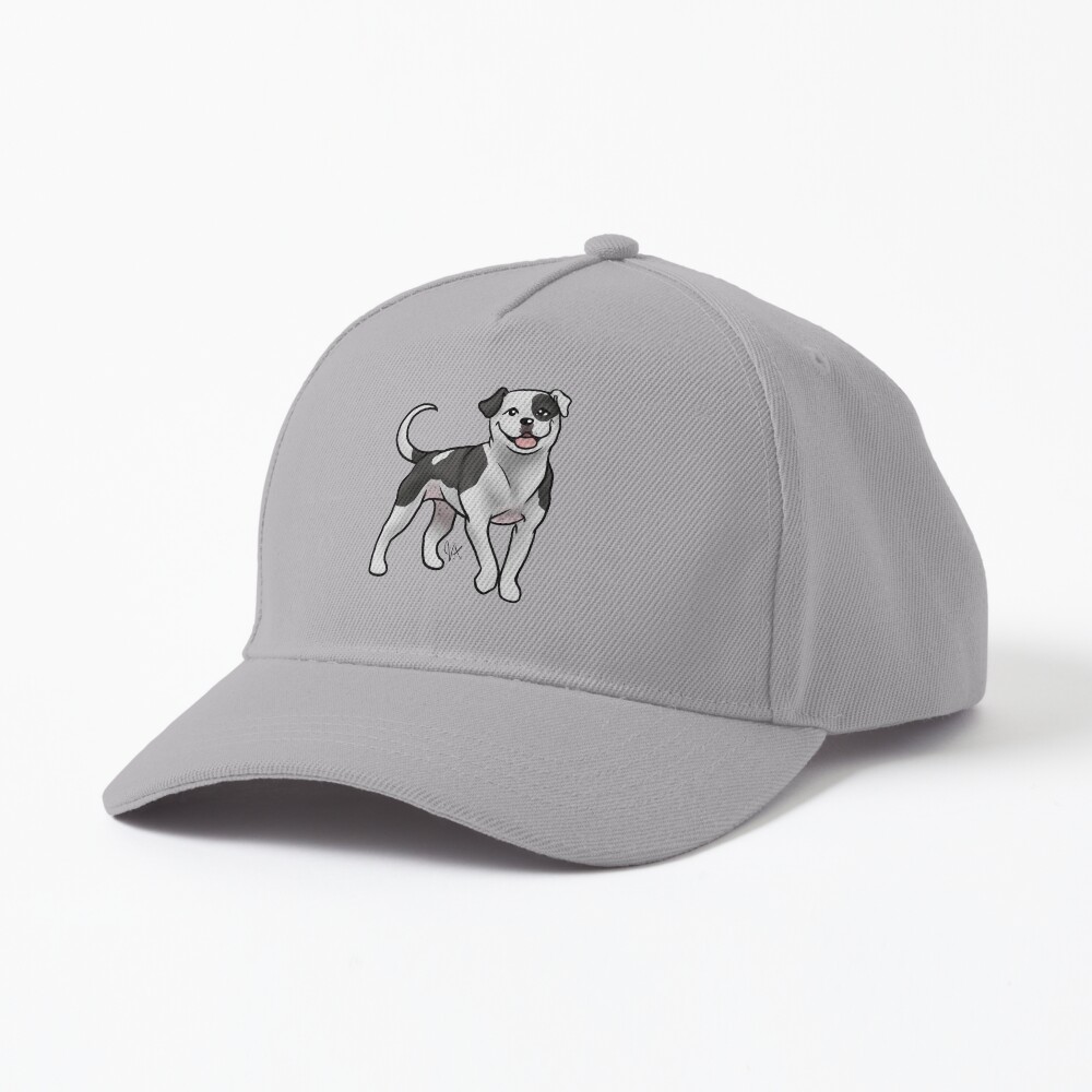 American Bulldog - White and Black Cap