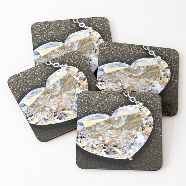 Item preview, Heart cut White Diamond Pendant designed and sold by Miss Sparkle.