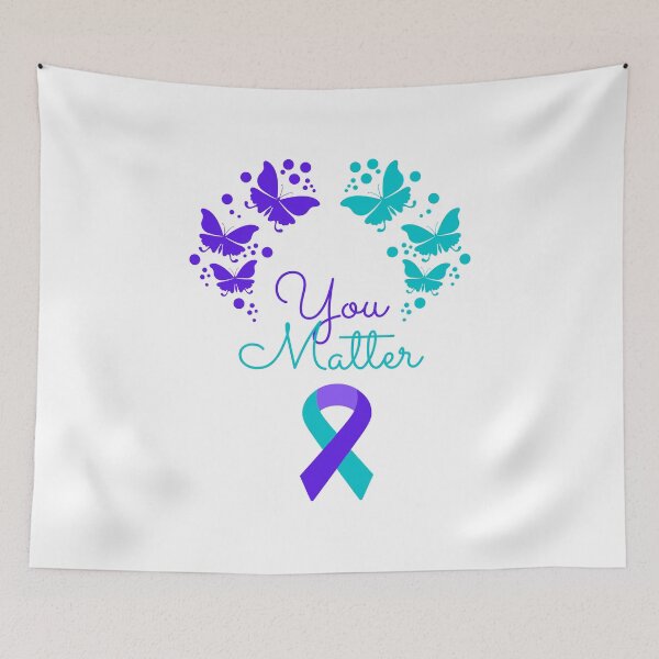 Item preview, Suicide Awareness Ribbon You Matter designed and sold by healthybrains.