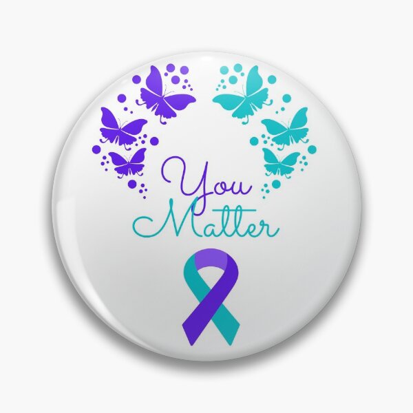 Item preview, Suicide Awareness Ribbon You Matter designed and sold by healthybrains.