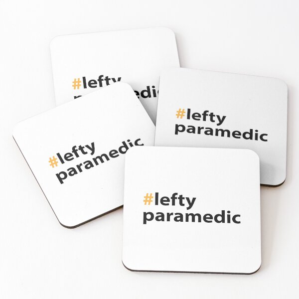 Item preview, Left handed day with Lefty Paramedic Black Text Base designed and sold by Babadollcraft.
