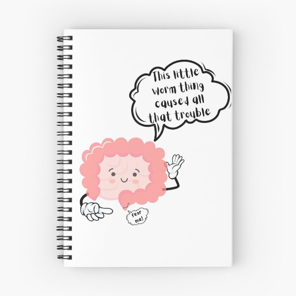 Item preview, This little worm thing caused all that trouble| Fear me! | Funny appendix removal sticker designed and sold by Canfy Girl.