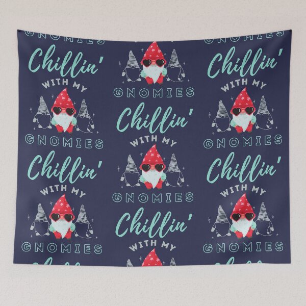 Item preview, Chillin’ With My Gnomies - Super Cute Winter Christmas Gnomes designed and sold by sableandshadow.