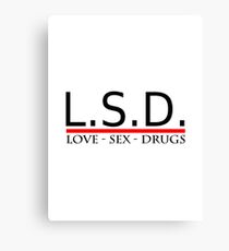 LSD Love Sex Drugs Canvas Print