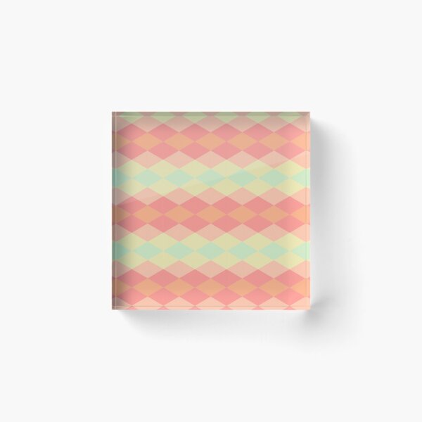 Item preview, Diamond Green Orange Mixed Geometric Pattern designed and sold by DAFIN.