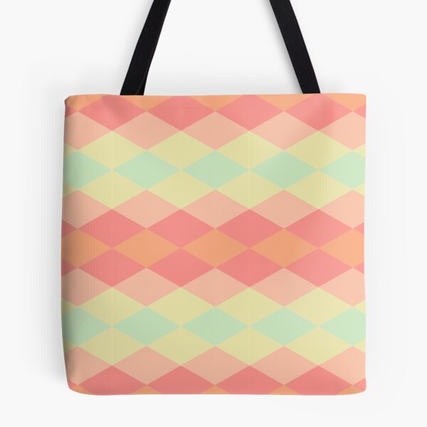 Item preview, Diamond Green Orange Mixed Geometric Pattern designed and sold by DAFIN.
