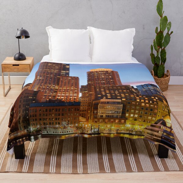 Item preview,   Boston city skyline prints,Boston city scape,Boston panoramic,panoramic wall art, panoramic canvas  designed and sold by eyesight4vision.