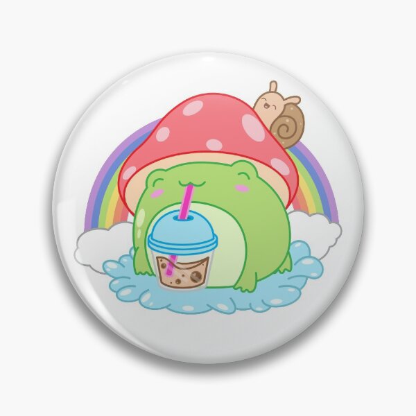Item preview, Frog Boba Bubble Tea Kawaii Anime Japanese Mushroom Snail designed and sold by swiftyspade.