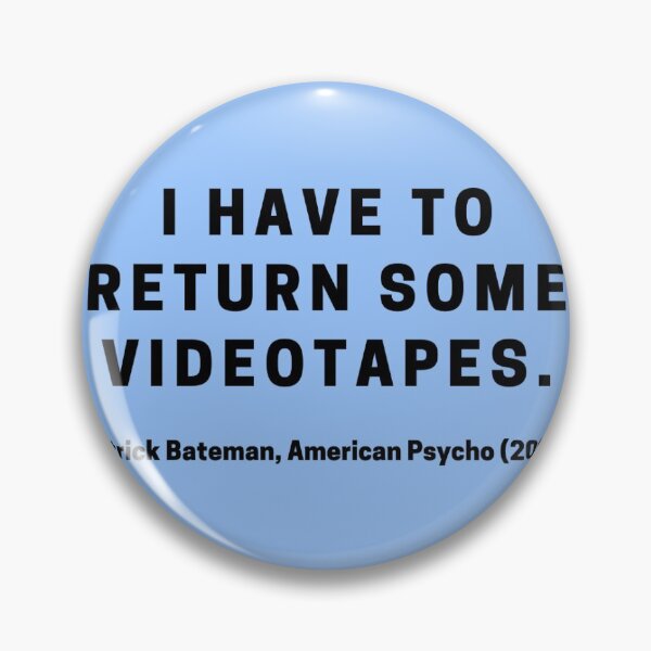 Item preview, Return some videotapes. American Psycho designed and sold by rachcreates13.