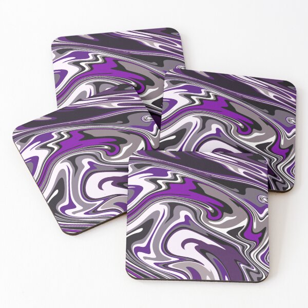 Item preview, subtle asexual pride marble swirl designed and sold by paintedpaw-cat.