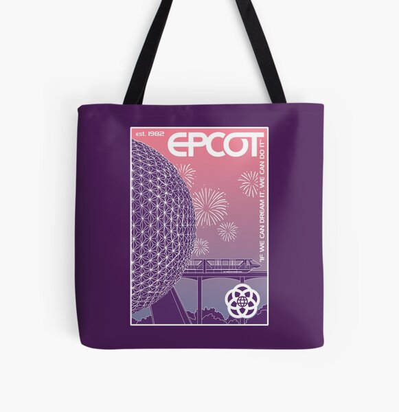 Vintage 1982 Epcot orders Center Disney World Tote Bag Spaceship Earth