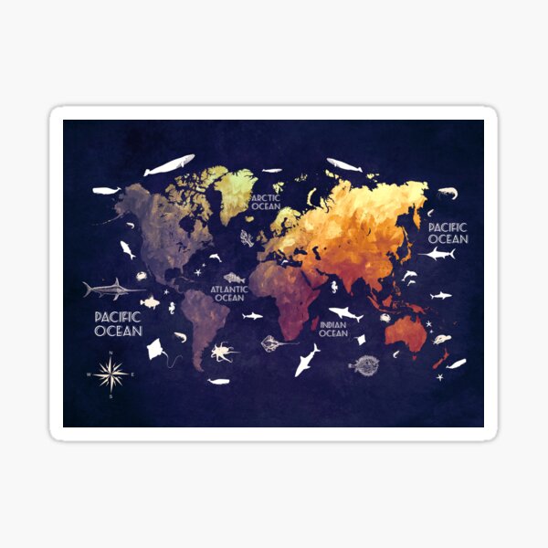 Vista previa del artículo con la obra «mapa del mundo 11», diseñado y vendido por JBJart.