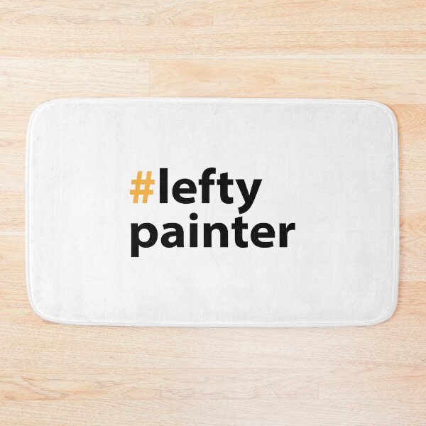 Item preview, Left handed day with Lefty Painter Black Text Base designed and sold by Babadollcraft.