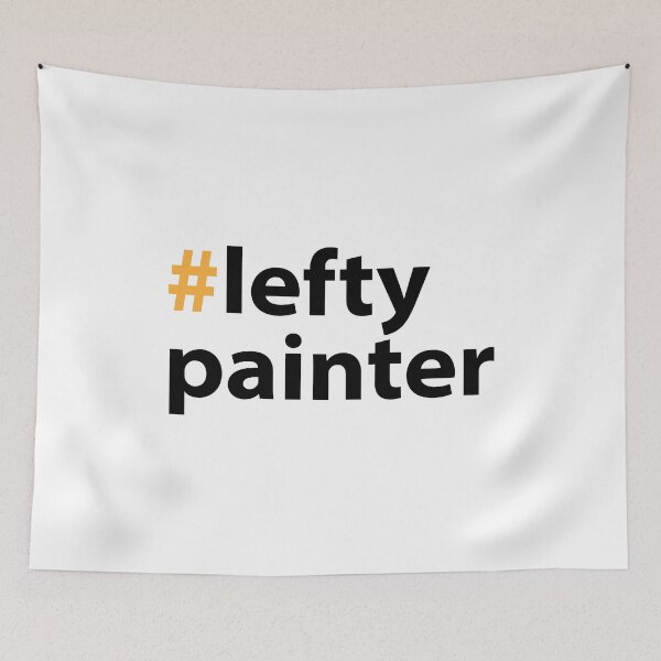 Item preview, Left handed day with Lefty Painter Black Text Base designed and sold by Babadollcraft.
