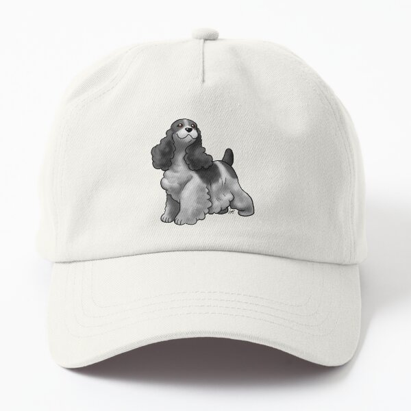 Cocker Spaniel - Black and White Dad Hat