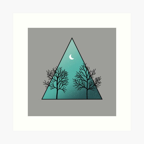 Item preview, Night in the Forest - Green designed and sold by TheeForestFox Shop.
