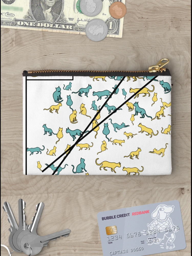 Thumbnail 3 of 4, Zipper Pouch, Catterplot (cat scatterplot) designed and sold by alexandglia.