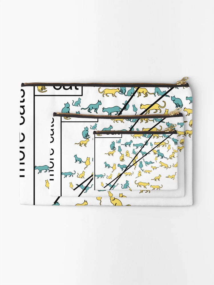 Thumbnail 2 of 4, Zipper Pouch, Catterplot (cat scatterplot) designed and sold by alexandglia.