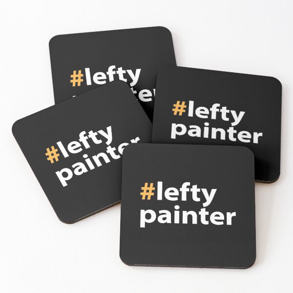 Item preview, Left handed day with Lefty Painter White Text Base designed and sold by Babadollcraft.